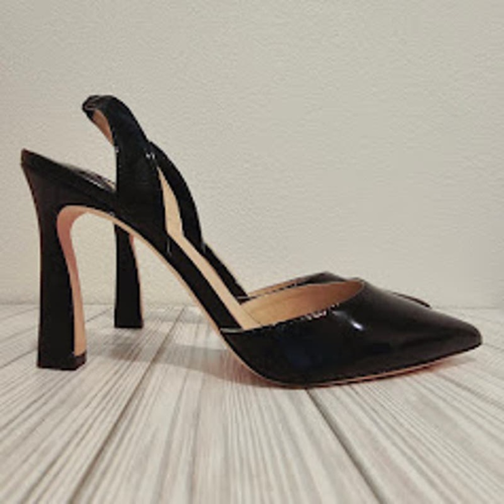 ANTONIO MELANI Black Slingback Heels